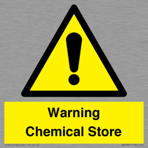 Warning Chemical Store